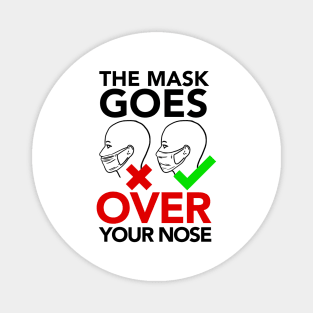 THE MASK GOES OVER YOUR NOSE Magnet